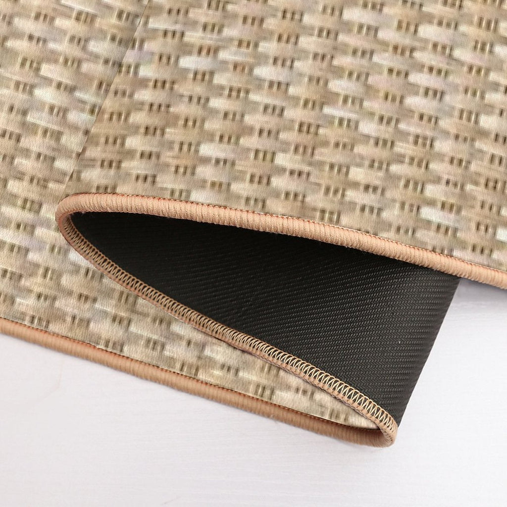 Wicker  Water and Dirt-Trapping Bath Mat Entry Mat