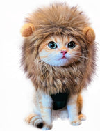 Lion Mane Wig Costume for Cat, Washable Comfortable