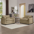 Luxe & Sophisticated Deep Seated Pair of Single Chairs