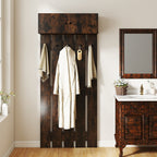 Entryway Wall Coat Rack Wall Mounted Coat Clothes Rack - Home Spa Robe Rack