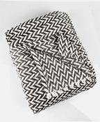 Fennco Styles Braided Design Plush Extra Warm and Soft Throw Blanket 59" W x 79" L - Grey Woven Flannel Fleece Large Blanket for Couch, Bedroom, Living Room Décor