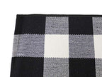 Fennco Styles Rustic Collection Buffalo Check with Rolled Hem Edge Table Runner