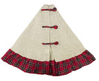 Fennco Styles Holiday Tartan Plaid Dazzle Christmas Decorative Tree Skirt