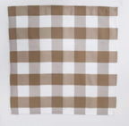 Fennco Styles Buffalo Check Design Cloth Napkins 18" W x 18" L, Set of 4 - Handmade in USA - Plaid Rustic Dinner Napkins for Everyday Use, Banquet, Holiday, Family Gathering and Special Occasion