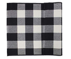 Fennco Styles Rustic Collection Buffalo Check with Rolled Hem Edge Table Runner
