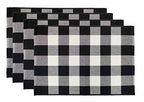 Fennco Styles Rustic Collection Buffalo Check with Rolled Hem Edge Table Runner