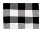 Fennco Styles Rustic Buffalo Check Holiday Plaid Cotton Placemats 14" x 20", Set of 4