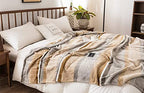 Fennco Styles Wheat Pattern Plush Extra Warm and Soft Throw Blanket 59" W x 79" L - Grey Flannel Fleece Large Blanket for Couch, Bedroom, Living Room Décor