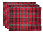 Fennco Styles Holiday Tartan Plaid Dazzle Christmas Decorative Table Runner - Red Table Cover for Winter Holidays, Home Decor, Family Gatherings