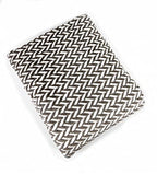 Fennco Styles Braided Design Plush Extra Warm and Soft Throw Blanket 59" W x 79" L - Grey Woven Flannel Fleece Large Blanket for Couch, Bedroom, Living Room Décor