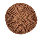 Fennco Styles Handmade Crochet Cocktail Drink Coasters 5-Inch Round, Set of 4 - Doilies for Everyday Use, Holiday, Farmhouse, Décor, Tea Party and Special Occasion