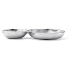 2 Cluster Decorative Bowls Bright Silver Snack Tray Bowl Chip