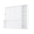 Sturdy Murphy Bed With Desk And Bookshelf