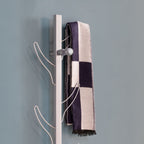 Vertical Eight Hook Coat Rack Towel Rack Wall Mount Various Colors