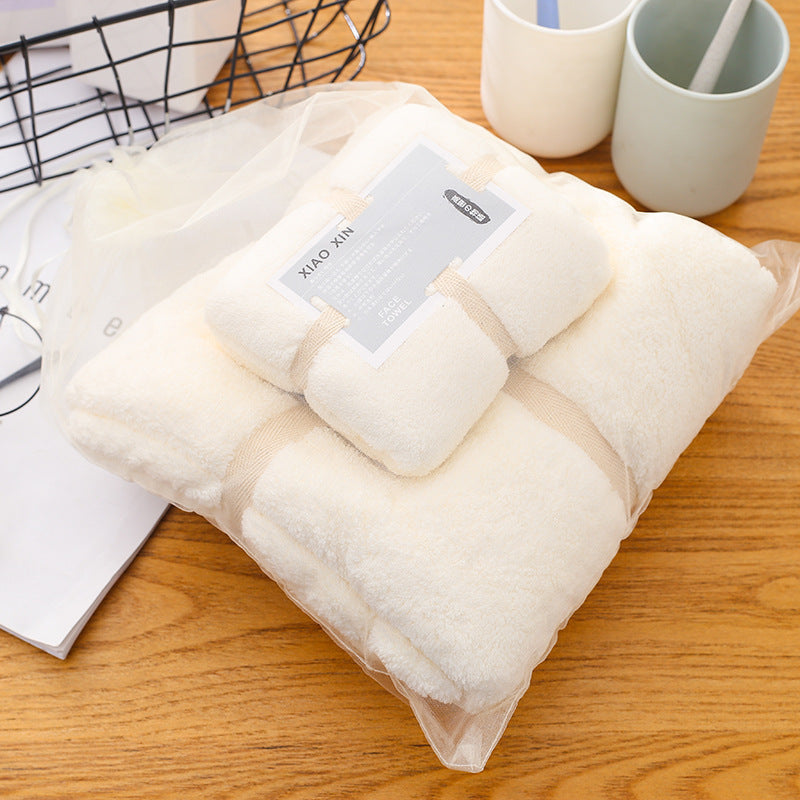 Absorbent Bath Towel Set For Mother And Child