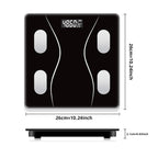 Wi-Fi Smart Weighing Scale, Huge 4.3" Screen — Step-On Body Measurements (Track Weight, BMI, Fat/Fit Goals)
