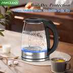 PANCERKA Electric Kettle 1.8L, 1500W Fast Boiling with LED Indicator, Auto Shut-Off, BPA-Free