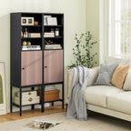 Tall Freestanding 57 Inches Bathroom Cabinet with 1 Door and 4 Shelves Narrow Storage Unit Entry Bathroom Bedroom Pantry Kitchen