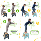 2-Step Wooden Stool for Kids