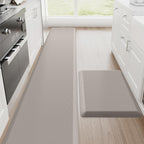 Kitchen Mats, 2PCS Kitchen Rugs, Cushioned anti Fatigue Kitchen Mats for Floor, Non-Slip Standing Desk Mat, Waterproof Kitchen Rug Set for Kitchen,20" X 32"+20" X 94.5"-Full 1Inch Thick,Black