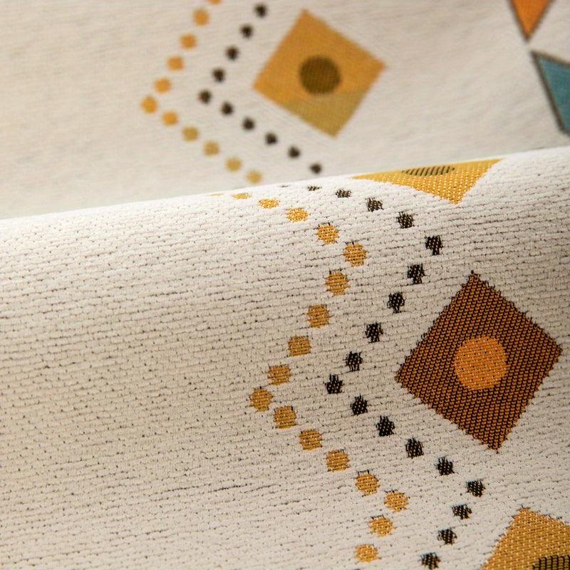 Geometric Bohemian Chenille Slipcovers Pet/Kid Friendly Washable