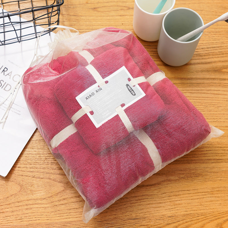 Absorbent Bath Towel Set For Mother And Child