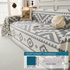 Boho-Chic All-Season Sofa Cover |Various Colors Pet Proof Couch Cover