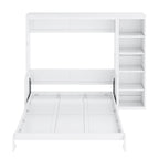 Sturdy Murphy Bed With Desk And Bookshelf