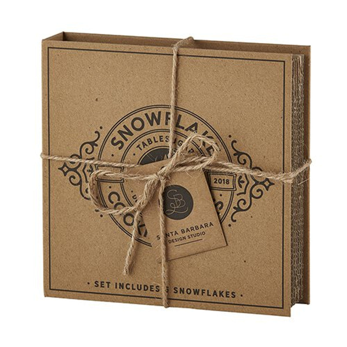 6-Piece Snowflake Cookie Cutter Set Book Box