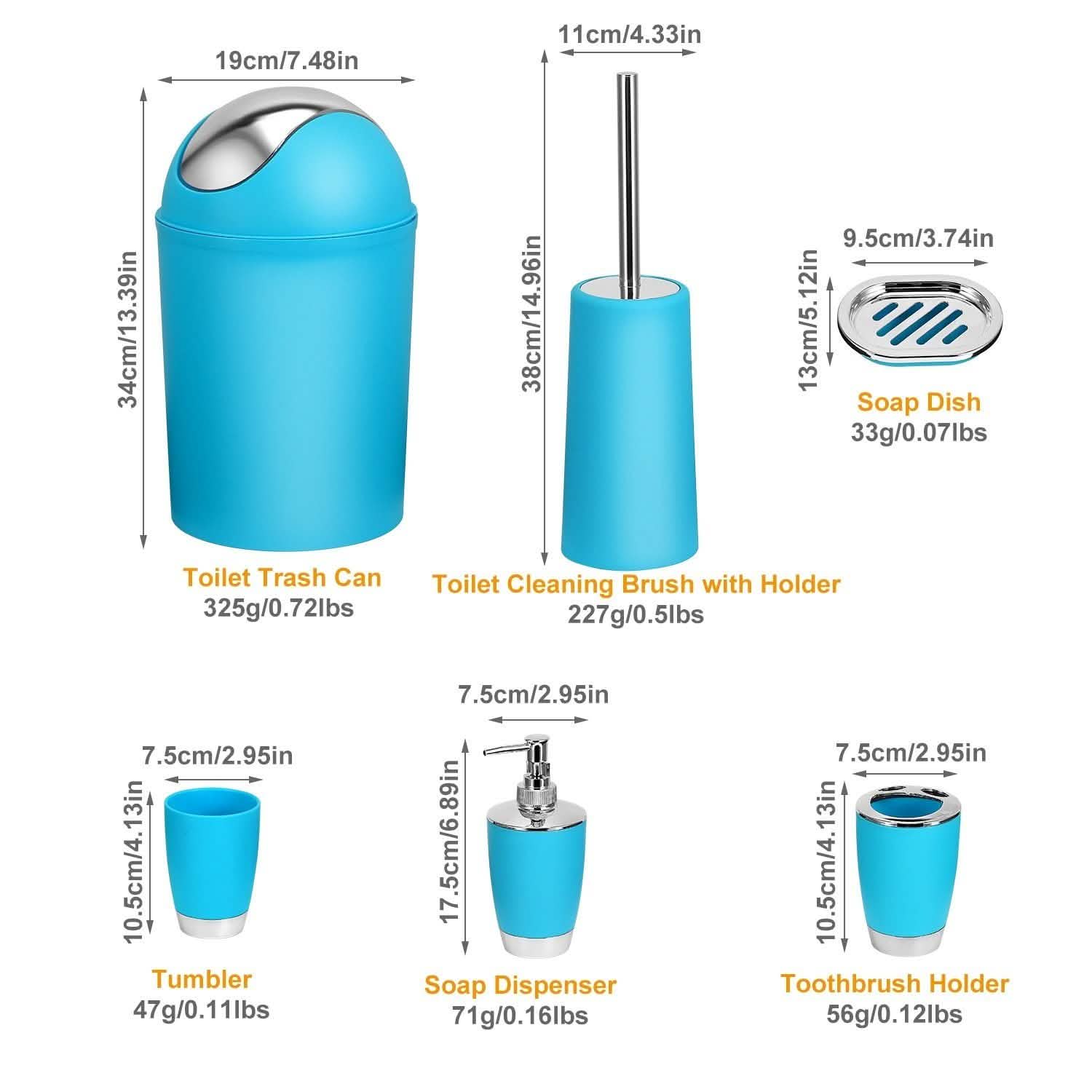 6-Piece Bathroom Accessories Set