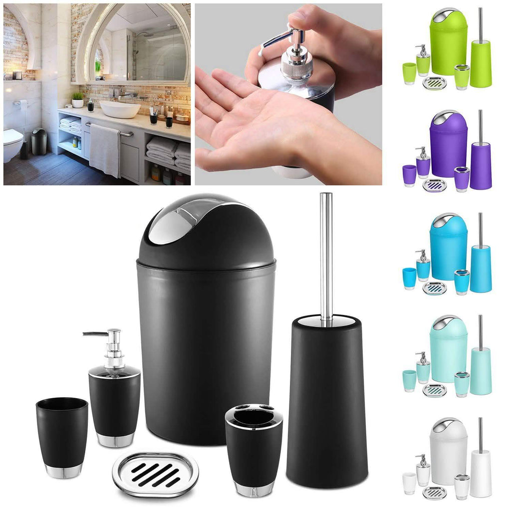 6-Piece Bathroom Accessories Set