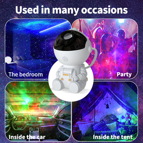 360 Rotatable Head Astronaut Galaxy Projector