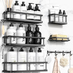 Kitchen Caddy  Shower Caddy  Pantry Caddy  No Drilling Rustproof Adhesive Organizers