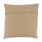 Fennco Styles Embroidered Sheep Cotton Decorative Throw Pillow 18" W x 18" L - Grey Animal Cushion for Home, Couch, Living Room and Office Décor (Natural, Pillow Cover)