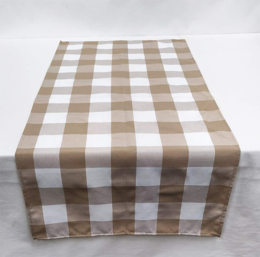 Fennco Styles Buffalo Check Design Table Runner - Handmade in USA - Plaid Rustic Table Cover for Everyday Use, Banquet, Holiday, Family Gathering and Special Occasion