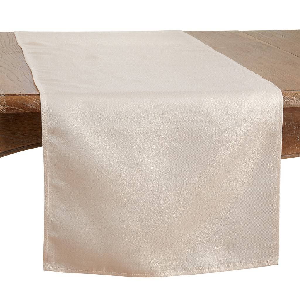 Fennco Styles Elegant Shimmering Table Runner 18" W x 54" L - Shine Table Cover for Home, Dining Room, Banquet, Holiday, Christmas, Wedding Décor and Special Occasion