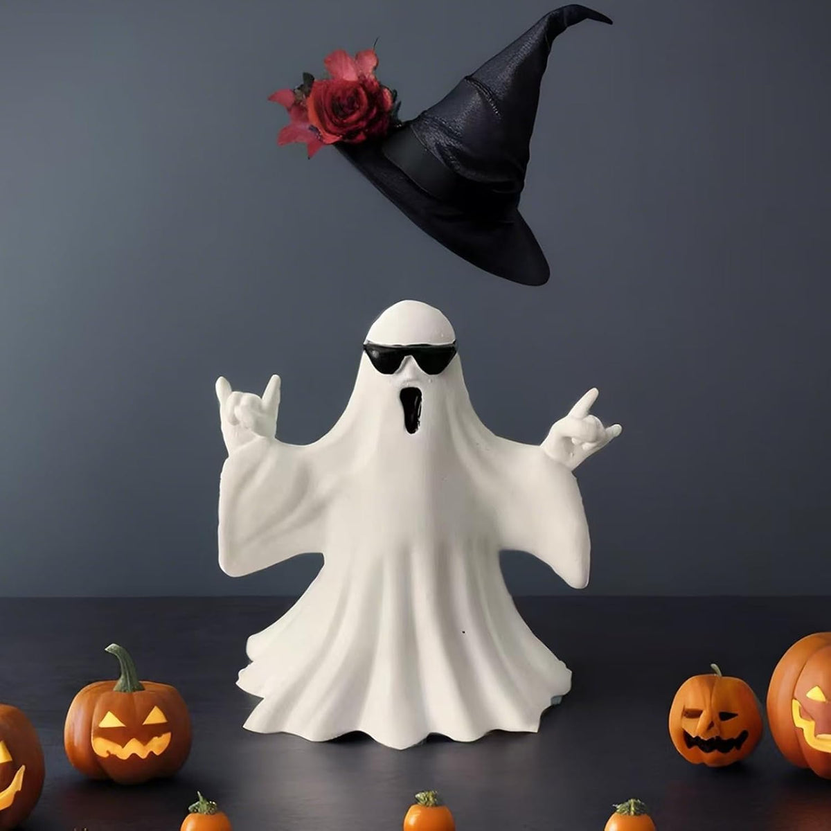 Halloween Ghost Figurines, 5 Spooky Styles