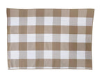 Fennco Styles Buffalo Check Double Layers Reversible Placemats 14" W x 20" L, Set of 4 - Handmade in USA - Plaid Table Mats for Everyday Use, Banquet, Holiday, Family Gathering, Special Occasion