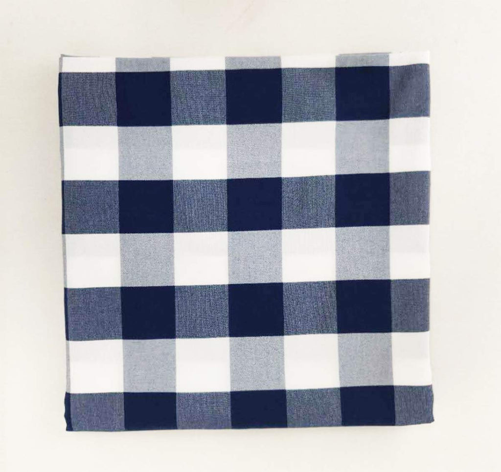 Fennco Styles Buffalo Check Design Tablecloth 54" W x 54" L - Handmade in USA - Plaid Rustic Table Cover for Everyday Use, Banquet, Holiday, Family Gathering and Special Occasion