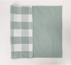 Fennco Styles Buffalo Check Double Layers Reversible Placemats 14" W x 20" L, Set of 4 - Handmade in USA - Plaid Table Mats for Everyday Use, Banquet, Holiday, Family Gathering, Special Occasion