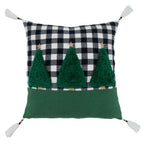 Fennco Styles Buffalo Plaid Christmas Collection Decorative Throw Pillow - Holiday Cushion for Home Décor, Couch, Living Room, Bedroom