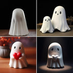 Halloween Ghost Figurines, 5 Spooky Styles