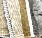 Fennco Styles Wheat Pattern Plush Extra Warm and Soft Throw Blanket 59" W x 79" L - Grey Flannel Fleece Large Blanket for Couch, Bedroom, Living Room Décor