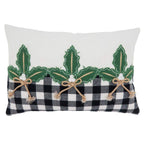 Fennco Styles Buffalo Plaid Christmas Collection Decorative Throw Pillow - Holiday Cushion for Home Décor, Couch, Living Room, Bedroom
