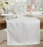Fennco Styles Elegant Shimmering Table Runner 18" W x 54" L - Shine Table Cover for Home, Dining Room, Banquet, Holiday, Christmas, Wedding Décor and Special Occasion