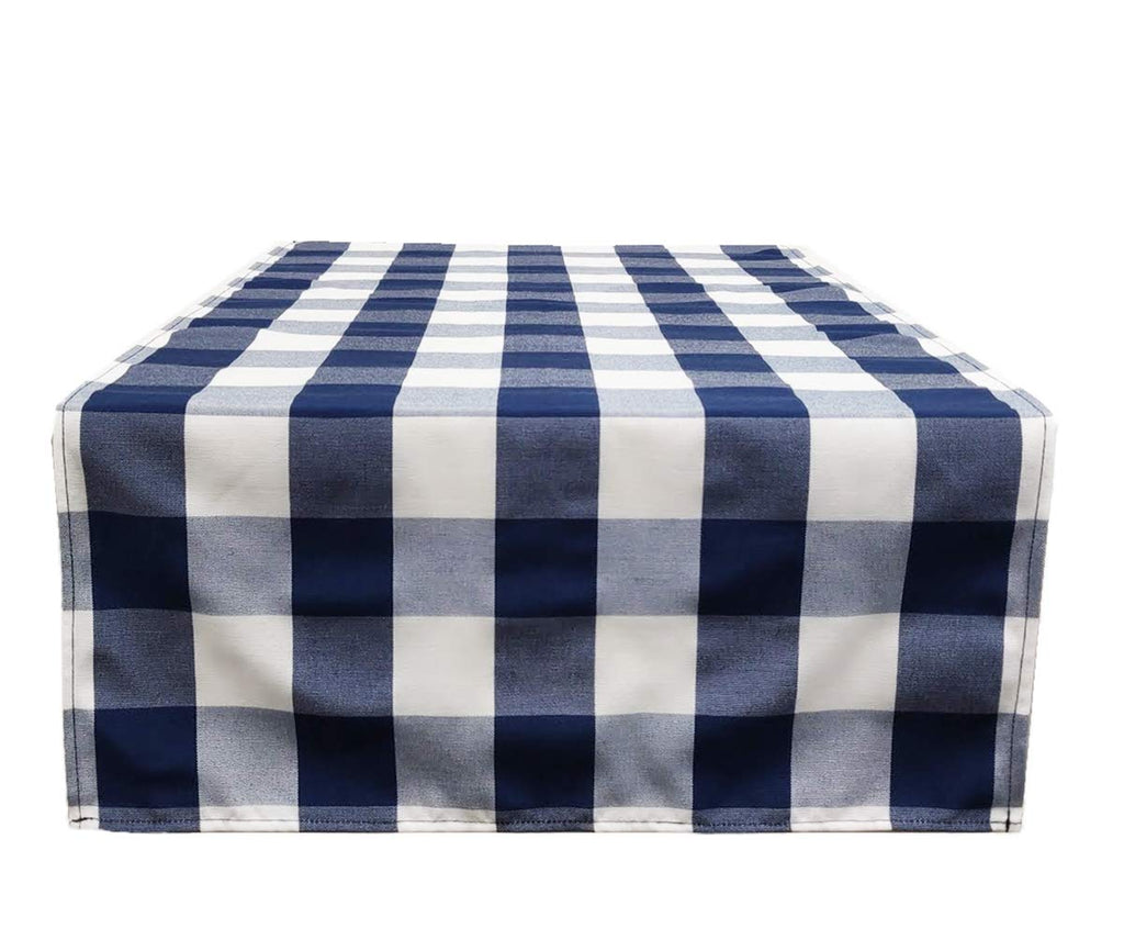 Fennco Styles Buffalo Check Design Table Runner - Handmade in USA - Plaid Rustic Table Cover for Everyday Use, Banquet, Holiday, Family Gathering and Special Occasion