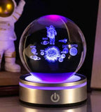 3D Space, Whale, Christmas & MORE, LED Crystal Ball Lamp NightLight