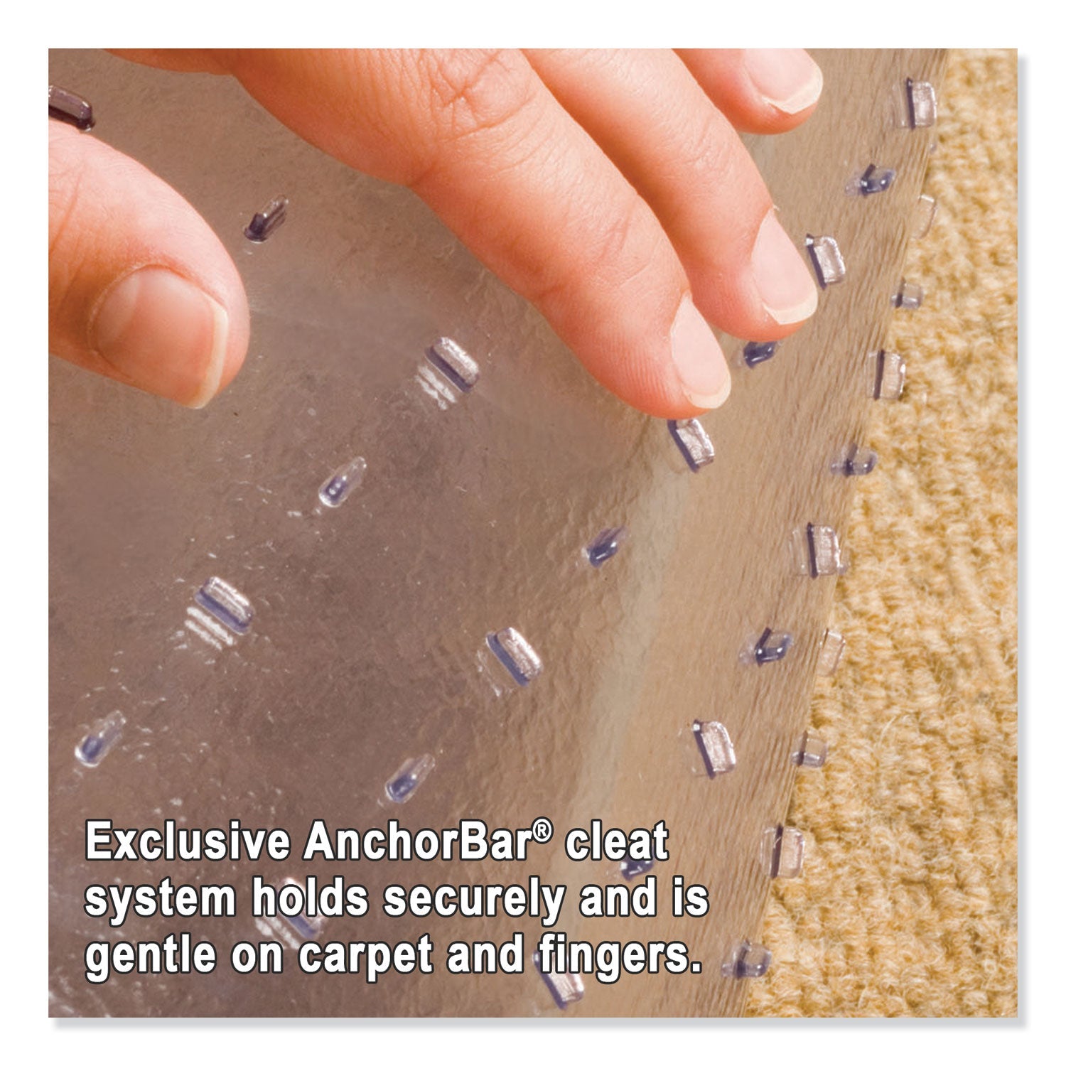 ES Robbins Natural Origins Chair Mat for Carpet, 46 x 60, Clear