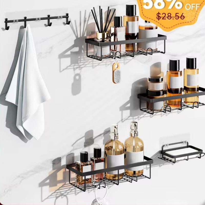 Kitchen Caddy  Shower Caddy  Pantry Caddy  No Drilling Rustproof Adhesive Organizers