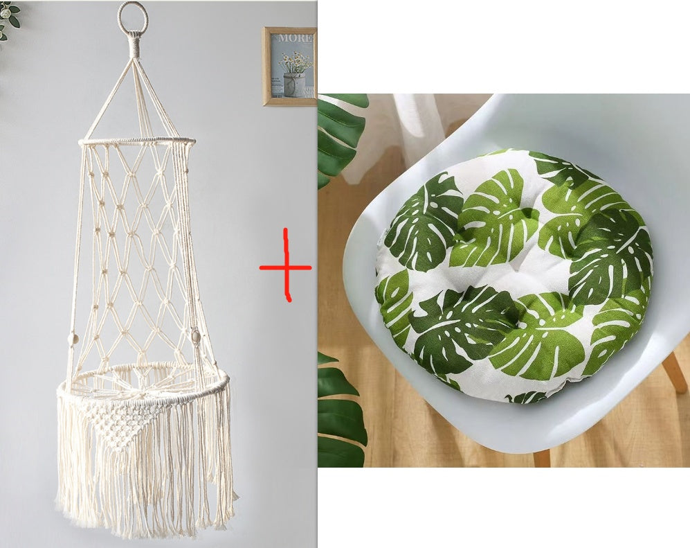 Macrame Hanging Cat Bed & Swing